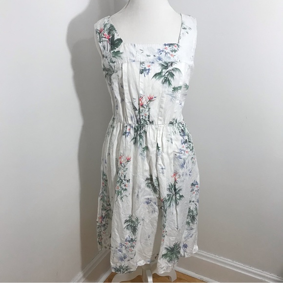 Malvin Floral Linen Dress - Picture 2 of 12